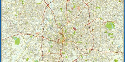 શેરી નકશો એટલાન્ટા